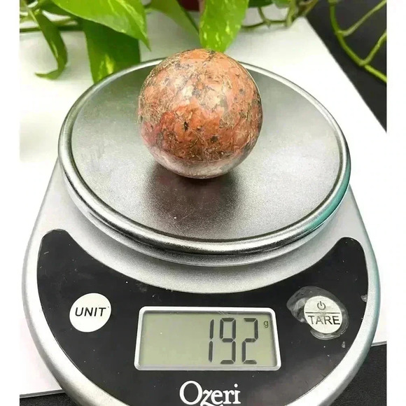 Orthoclase Natural Stone Crystal Quartz Ball 192g Healing Sphere 52mm - Picture 7 of 11